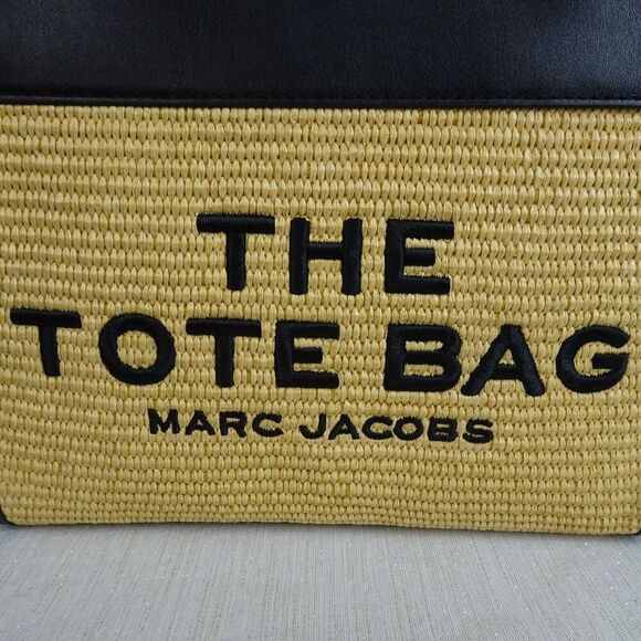 Marc Jacobs The Small Tote Woven Straw Leather Women's Bag Crossbody NWT $495 - Picture 12 of 16